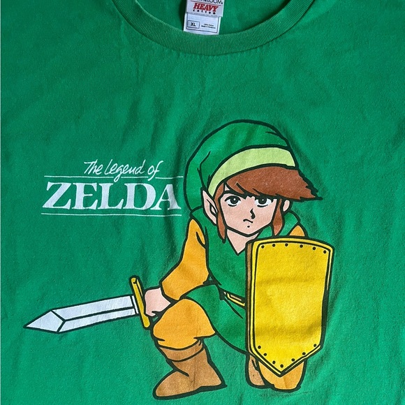 Legend Of Zelda T Shirt Sz XL A Link To The Past Men's Green Graphic Video Game - Picture 2 of 3
